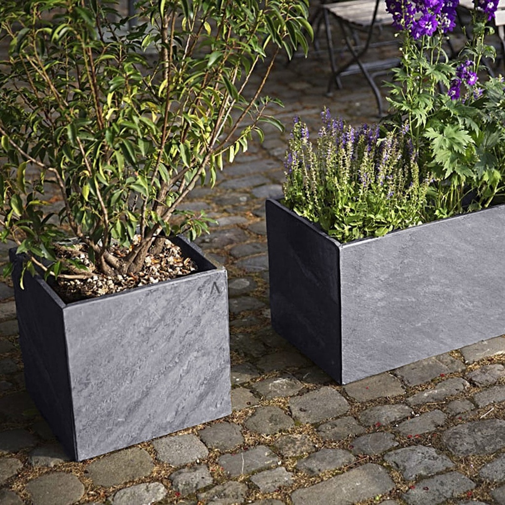 Plantenbak Antraciet Outdoor Slate van CLIMAQUA