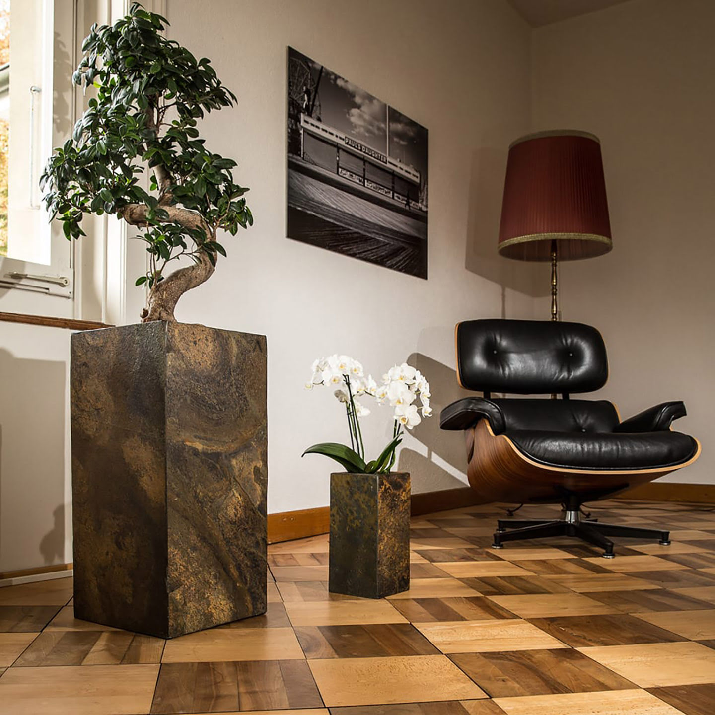 Plantenbak Rusty Indoor Office Living Room PYLO 57 by CLIMAQUA