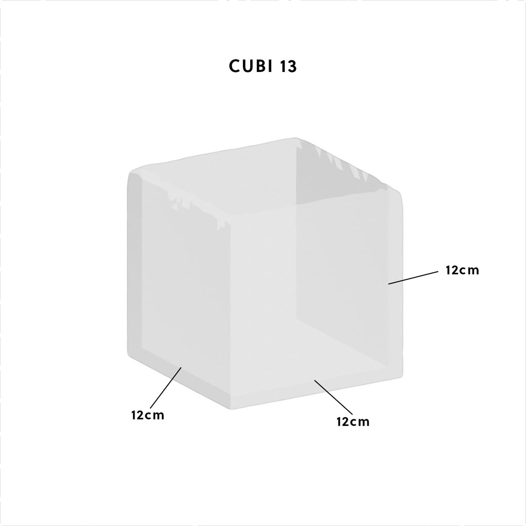 CLIMAQUA Plantenbak Indoor CUBI 13 Roestig