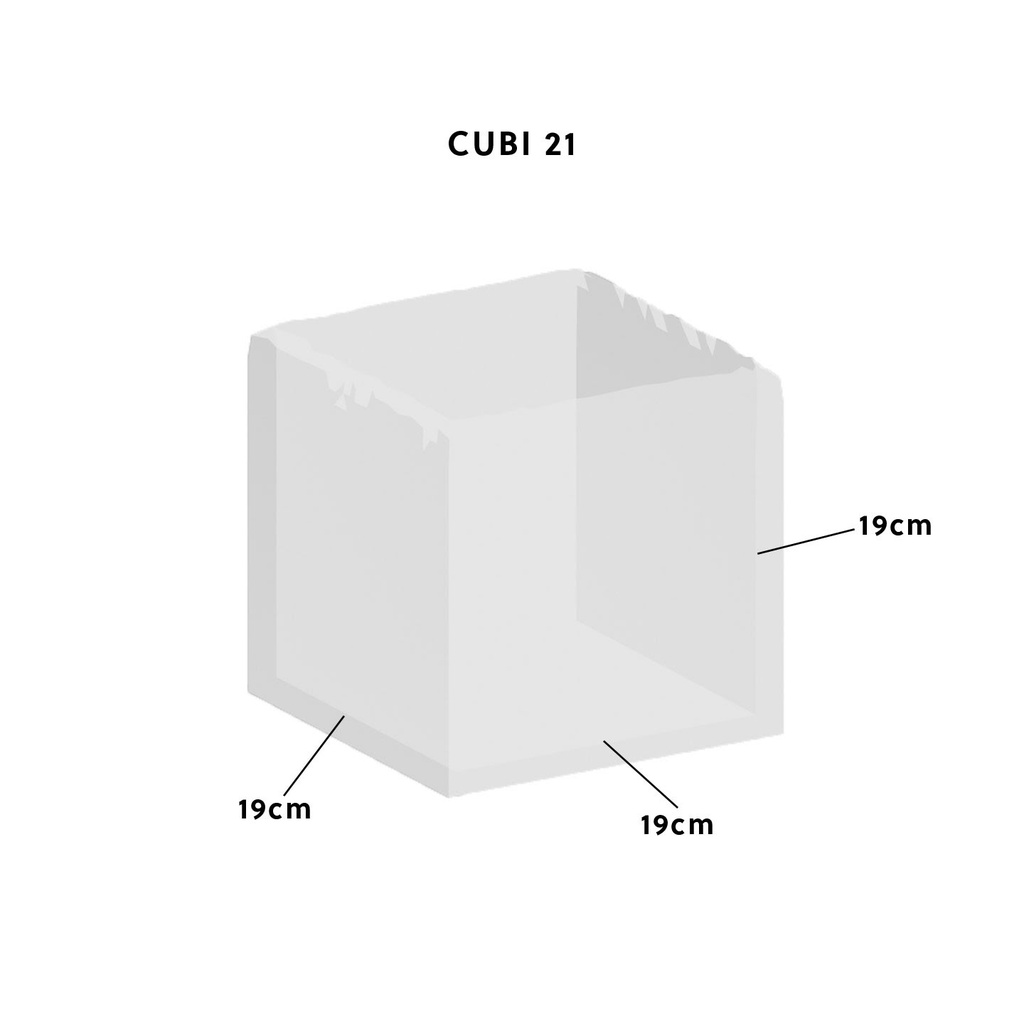 CLIMAQUA Plantenbak Indoor CUBI 21 Roestig