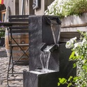 Kombi CLIMAQUA Fountains Outdoor KUBO + PYLO 60 Anthrazit