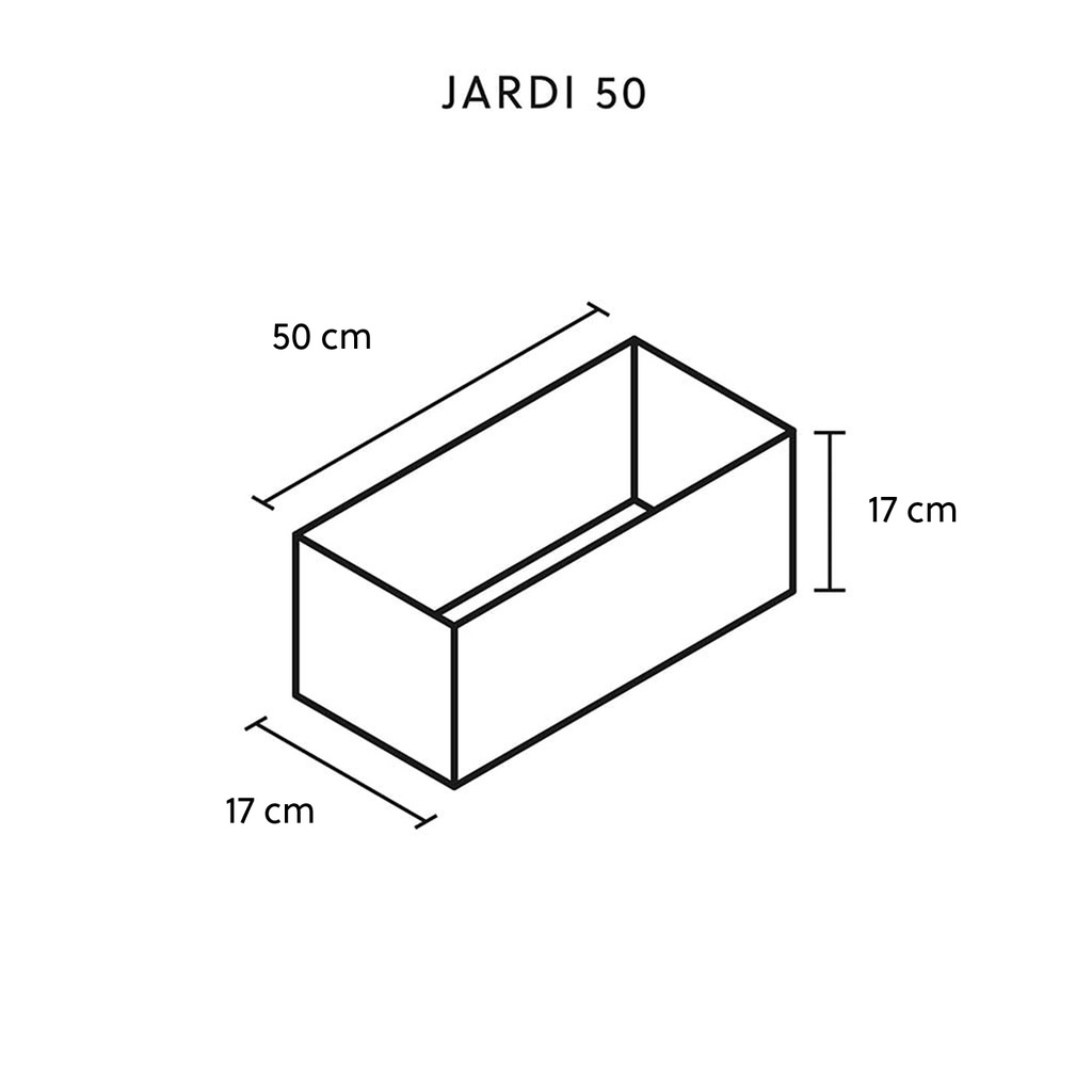 Bloembak JARDI 50 van CLIMAQUA