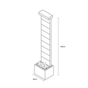 CLIMAQUA watermuursteen 130 cm TAIPEI L roestig